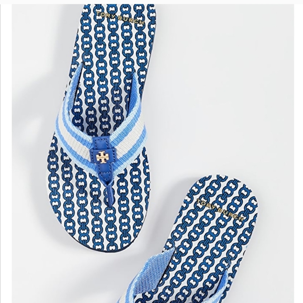 Tory Burch Gemini Flip Flops - Picture 5 of 6